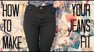 How to make the waist of your jeans smaller [upl. by Gallager]