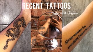 New Tattoos  Regrets  Cost  Pain scale [upl. by Aihsirt]