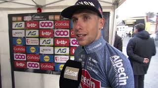 Axel Laurance  Interview au départ  La Flèche Wallonne 2024 [upl. by Bilat]