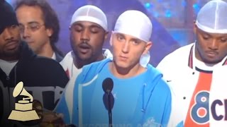 Eminem accepting the GRAMMY for Best Rap Album at the 45th GRAMMY Awards  GRAMMYs [upl. by Tatianna]