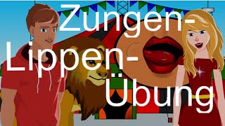 Mundmotorikübung für Kinder Zungenkreise Training für Zunge und Lippen ZIRKUS Logopädie [upl. by Fontana]