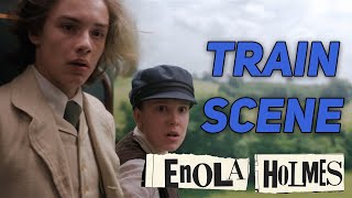 Train Scene Enola amp Tewksbury Meet  Enola Holmes 1080p [upl. by Ynafets]