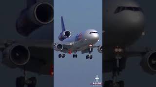 MD11F EXPERIMENTAL LANDING [upl. by Akceber]