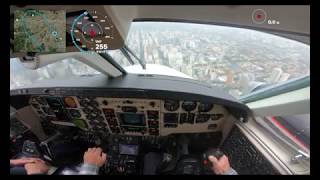 King Air C90B  Voo em São Paulo de SBMT para SBSP  procedimento IFR VOR Z 17L [upl. by Fergus]