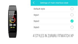 How to Change the interface style of ZURURU Fitwatch XP [upl. by Ellekcim]