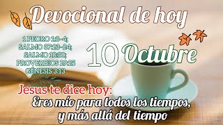 Devocional de hoy 10 Octubre  Devocionales cristianos cortos  Devocionales diarios  Devocional [upl. by Yenitsed41]