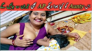 Milk Feeding Husband in Saree  Milk Feeding  Milk feeding baby [upl. by Doowyah]