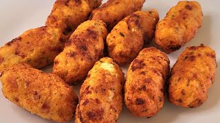 ¡CROQUETAS en 10 MINUTOS SIN BECHAMEL SIN REBOZAR FÁCILES y RÁPIDAS DE HACER✅️ muy ECONÓMICAS [upl. by Etnud]