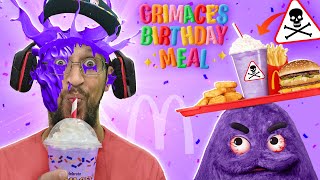 Happy Birthday Grimace Shake McDonalds meal gone wrong [upl. by Rodolfo739]