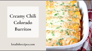 Creamy Chili Colorado Burritos [upl. by Gisser]