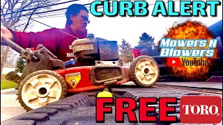 CURB ALERT SCORZ FREE TORO RECYCLER PERSONAL PACE SELF PROPELLED LAWN MOWER TROUBLESHOOTING amp REPAIR [upl. by Eidnew]