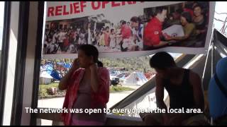 Vodafones Instant Network  Philippines relief mission [upl. by Nitsyrc]