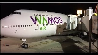 WAMOS AIR 747400 Gate 2 Arrival at VC Bird Intl Airport [upl. by Gibson]