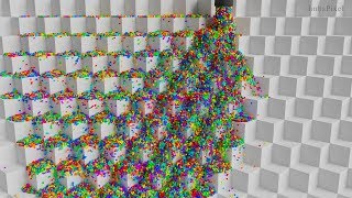 Rainbow Flow of balls Blender [upl. by Anauq]