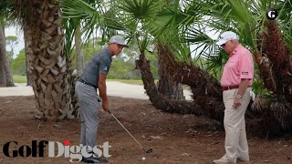 Rickie Fowler Shows How to Hit from the Trees Onto the Fairway  Golf Tips  Golf Digest [upl. by Arimas632]