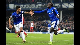 Theo Walcotts Debut For Everton vs West Brom [upl. by Mersey2]