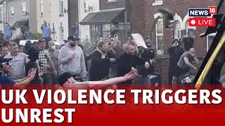 UK Protest LIVE  Violent UK Riots Erupt Over False Farright Claims Against Asylum Seekers  N18G [upl. by Meta]