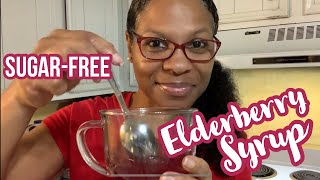 Sugarfree Elderberry Syrup and how to preserve it [upl. by Kho961]