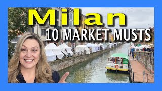 10 MUST HAVES for Milan Navigli Antique Vintage Market [upl. by Hansel430]