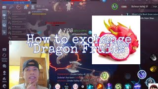 How to exchange DRAGON FRUITS  MIR4 [upl. by Busey935]