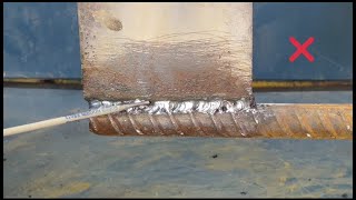 Welding tricks in conncting rusted steel plate to concrete steel bar [upl. by Keir]