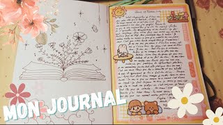 MON JOURNAL MÉLANGE ENTRE JOURNAL INTIME ET CRÉATIF 😊🌿💕 KAWAII [upl. by Doris]