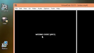 How to Fix VirtualDub Missing codec AVC1 error [upl. by Nuhs]