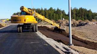 Gradall XL4300 working at Vantaa Finland [upl. by Ronn86]