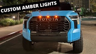 2022 Tundra TRD Pro Grill Install with PERFECT fit ambers [upl. by Helmer]