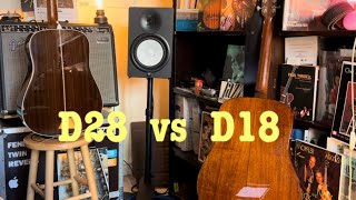 Martin D18 VS Martin D28 [upl. by Nerehs]