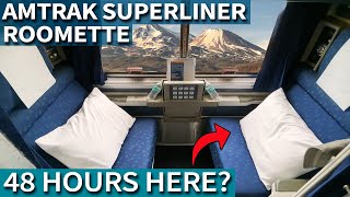 Amtrak SLEEPER CAR Tour Roomette Review amp FirstClass Experience [upl. by Cohlier]