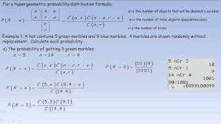 Hypergeometric Probability Distribution [upl. by Wira]