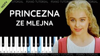 Princezna ze mlejna  jednoduché noty  Vím jedno návrší piano tutorial  klavír  akordy [upl. by Yrojram930]