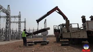 TCN engineers installing brand new 330kV Circuit Breaker at Gwagwalada Transmission Substation [upl. by Annaear]