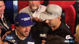 IndyCar driver Tony Kanaan interviews Fernando Alonso [upl. by Ruffo]