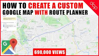 How to create a custom Google Map with Route Planner and Location Markers   Google Maps Tutorial [upl. by Bittencourt]