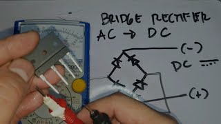 BRIDGE TYPE RECTIFIER DIODE  Paano magtest [upl. by Tenner354]