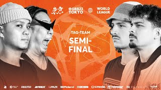 Rogue Wave 🇫🇷 🇨🇴 vs ROFU 🇯🇵 I GRAND BEATBOX BATTLE 2023 WORLD LEAGUE I Tag Team Semifinal [upl. by Akihsar]