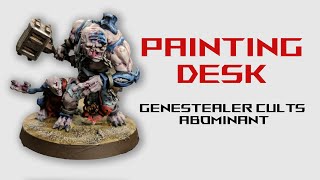 Painting Genestealer Cult Abominant  Painting Desk ep 2 [upl. by Rehpotsirhc]