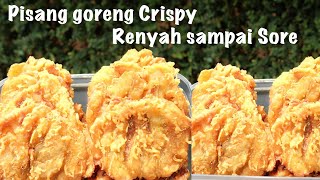 Baru Tau Cara Membuat Pisang goreng crispy gurih renyah manis garing tidak berminyak dan tahan lama [upl. by Elna]