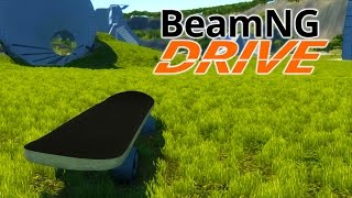 BeamNGDrive 3  GIANT SKATEBOARD [upl. by Jonis]