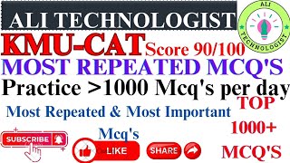 KMU CAT 2024  25 MCQ’S Id kmucat kmu cat medical entrance mcq medicalstudent kmupdates [upl. by Chretien]