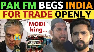 INDIAPAK TRADE OPEN PAK FM SEEKS HELP FROM INDIA PAKISTANI PUBLIC REACTION ON INDIA REAL TV [upl. by Filiano]