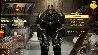 FALLOUT 4 SPEAK OF THE DEVIL MISSION WALKTHROUGH X02 POWER ARMOR  XBOX SERIES X 4K 60FPS [upl. by Attevad]