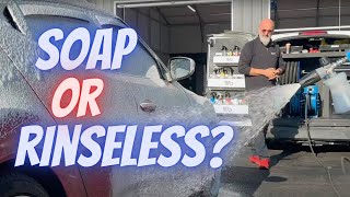 Rinseless Wash vs Incredible Suds wash soap which is betterdiydetail detalingtip carwash [upl. by Lenssen]