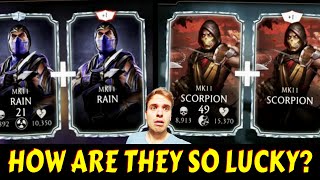 These People are THE LUCKIEST MK Mobile Players Insanely Lucky Pulls [upl. by Kimmy738]