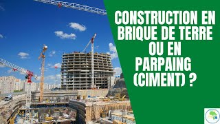 Immobilier Cameroun  Construction en brique de terre ou en parpaing [upl. by Eimyaj861]