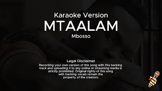 Mbosso  Mtaalam Karaoke Version [upl. by Hansiain]