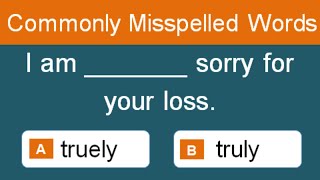 Can you guess the correct spelling of these common words Misspelled Words Part 02 Brain Fun [upl. by Natika]