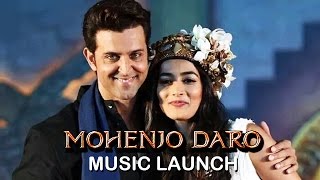 Mohenjo Daro Music Launch  Hrithik Roshan  Pooja Hegde  Press Conference [upl. by Fasano]